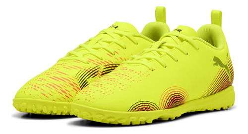 Zapato De Futbol Puma Future 8 Play Tt Jr Amarillo Niño