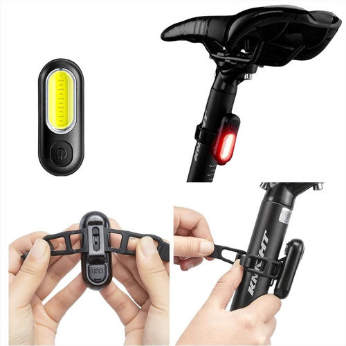 Luz Trasera Bicicleta Stop Recarga Usb Rockbros Pt-6005