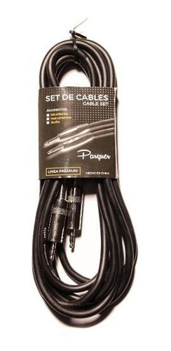 Imagen 1 de 5 de Cable Parquer Mini Plug 3,5mm A Mini Plug 3,5 Mm 6 Metros
