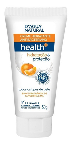 Creme Hidratante Antibacteriano Health+ 50g Dagua Natural