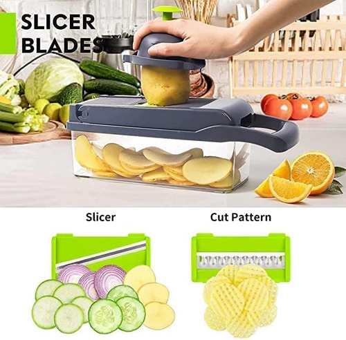 Picadora De Verduras 12 En 1 Cortafiambres Picadora De...