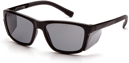 Lentes De Seguridad Pyramex Conaire Negro Mica Smoke Sb10720