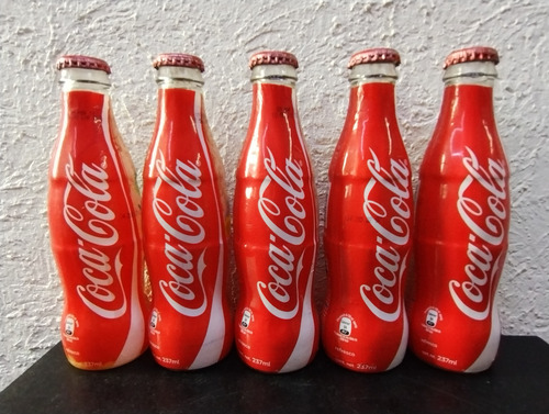 Lote Botellas Coca Cola Bicentenario 2010 Vacías 5-pack (Usado)