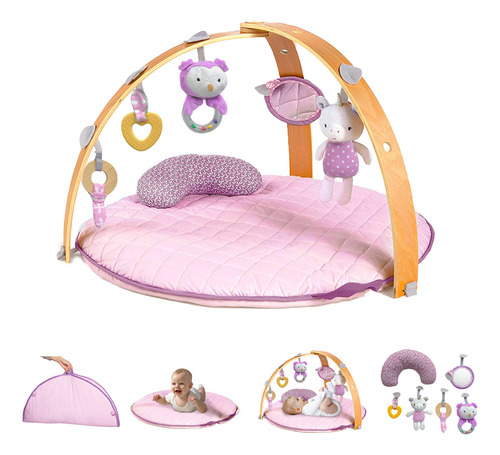 Gimnasio Bebe Madera Tapete Infantil Montessori - Mini Minds Color Violeta