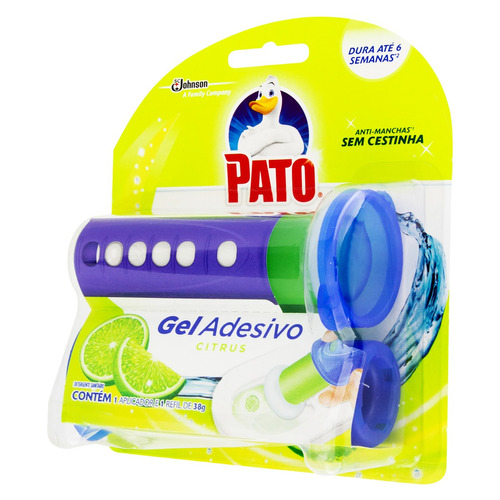 Imagem 1 de 1 de Detergente Sanitário Gel Adesivo com Aplicador Citrus Pato 38g