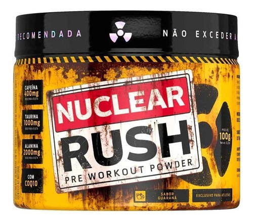 Kit 3x Nuclear Rush 100g Sabor Guarana