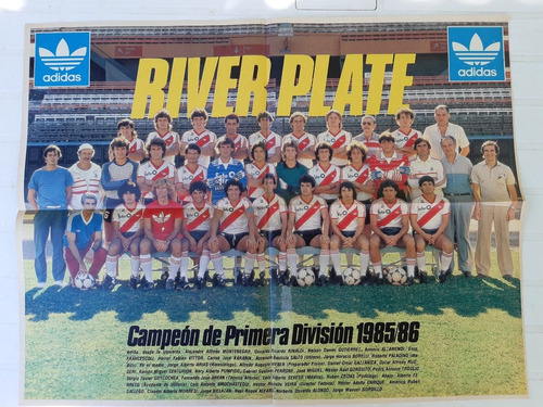 Lámina River Campeón De América 1986 / De Revista El Gráfico