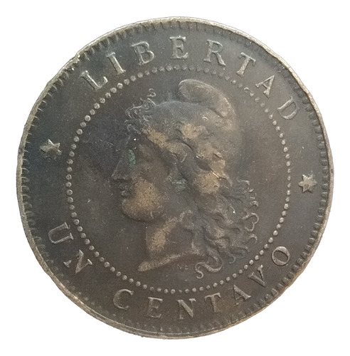 Moneda 1 Centavo De Patacón Argentina 1892 Cj# 47 Difícil