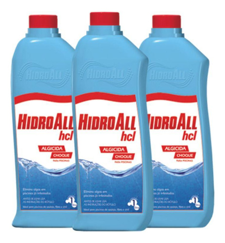 Algicida Choque Hcl Hidroall 1l