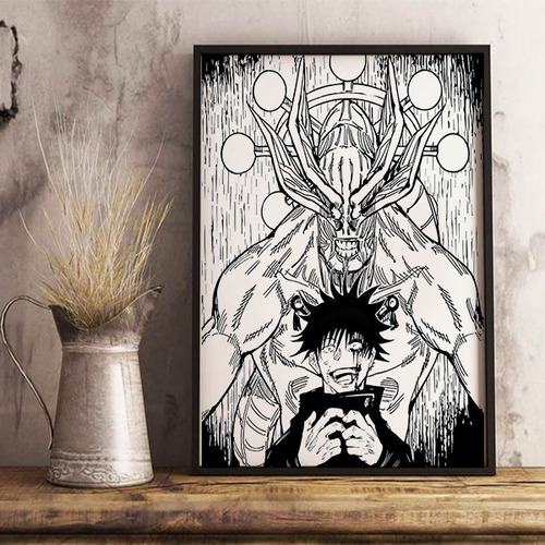 Cuadros De Madera Grabado De Jujutsu Kaisen