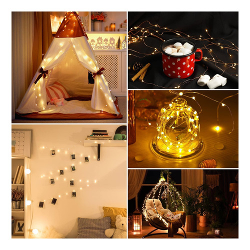 Luces De Hadas Styleonme, Mini Alambre De Cobre Led, Luces Y