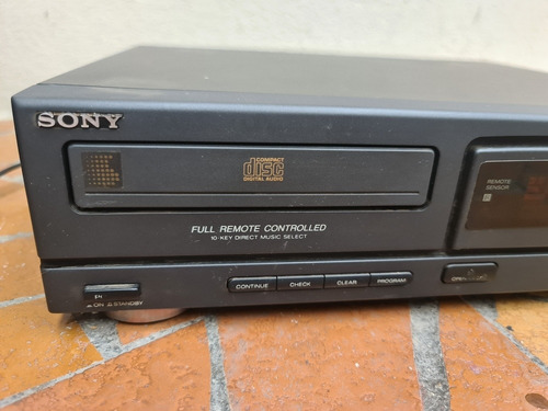 Toca Cd Player Sony Cdp M27br Usado Sem Controle Remoto