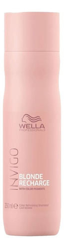 Shampoo Wella Blonde Recharge 250 Ml Pigmento De Color