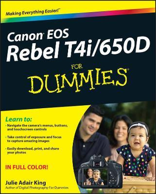 Libro Canon Eos Rebel T4i/650d For Dummies - Julie Adair ...