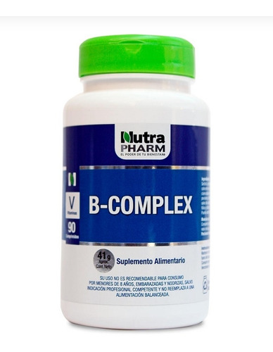 Vitaminas Complejo B | B-complex 90u, Nutrapharm