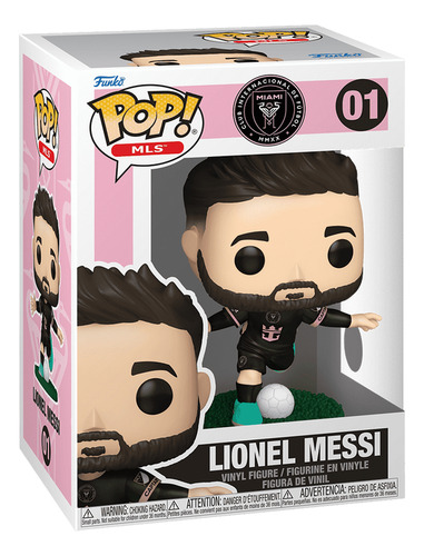 Bonecos Funko Pop Mls Inter Miami Jordi Alba Messi Sergio