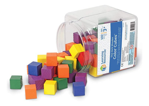 Recursos De Aprendizaje Cubos De Color De Madera