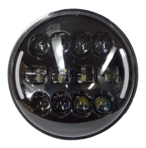 Faro Led Neblinero 7 Redondo Dual 48w 12/24v Auto Moto Jeep