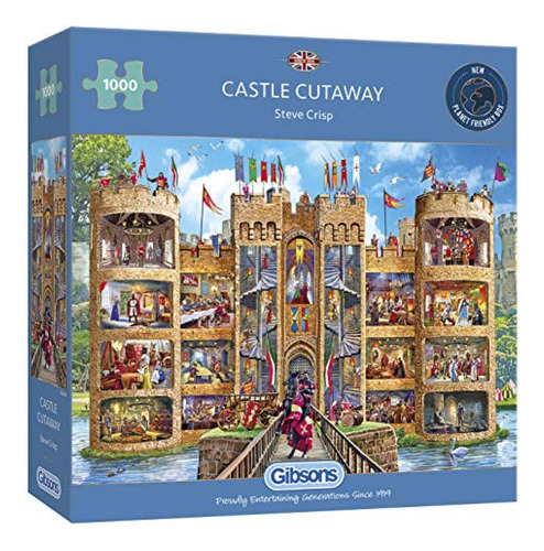 Gibsons Games Castle Cutaway - Rompecabezas De 1000 Piezas