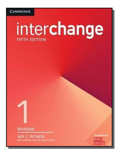 Interchange 5ed 1 Wb, De Richards, Jack. Editora Cambridge University, Capa Mole Em Inglês, 2021