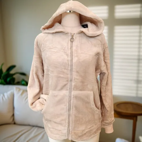 Campera Capucha Peluche Teddy Osito Abrigo Plush
