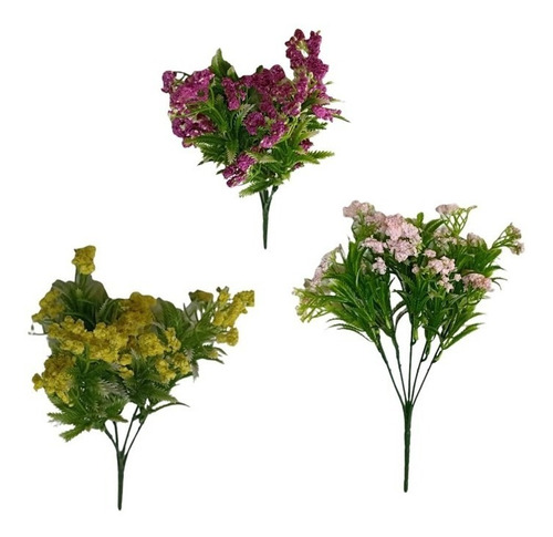 Ramos Brush Colores Variados Plantas Flores Arbustos Pequeño