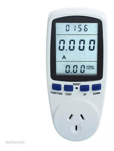 Medidor Consumo Eléctrico Potencia Ah Kw 220v 50hz Wattmeter