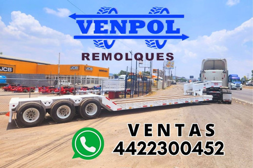 Lowboy Cuello Desmontable Venpol 60tons Cama 8m De 3 Ejes