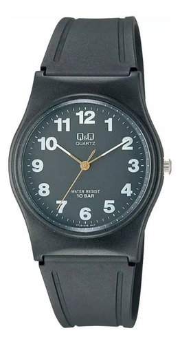 Reloj Qyq Qqvp34j010y-1 Para Hombre Analogico Cuarzo Color de la malla Negro Color del fondo ver imagen