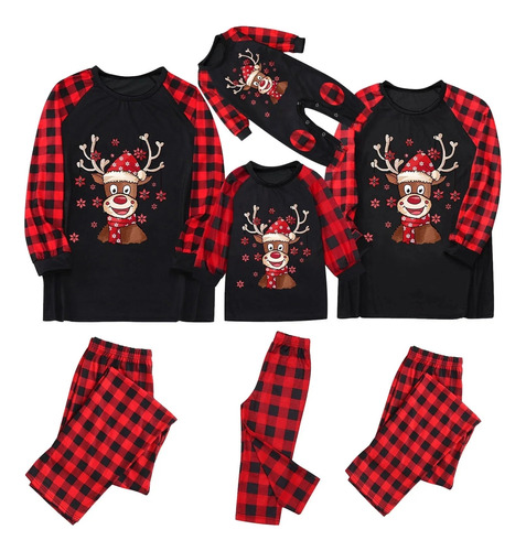 Conjunto De Pijamas Navideños Toda La Familia,para Año Nuevo