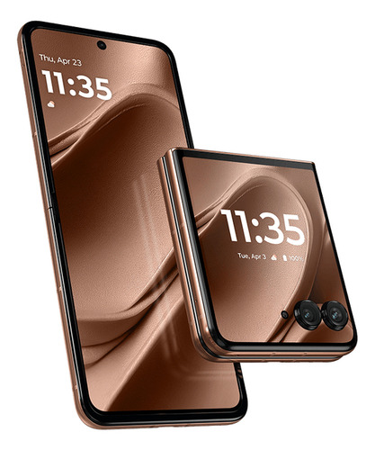 Motorola Razr 50 Ultra Dual SIM 512 GB Mocha Mousse 12 GB RAM hasta 24GB, Cámara 50MP, Teleobjetivo 50MP, IPX8 Sumergible, Gorilla Glass 7 Victus.