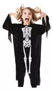Disfraz De Esqueleto Calavera Fantasma Halloween Para Niños