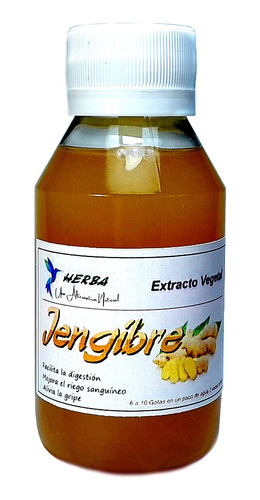 Extracto Vegetal De Jengibre 100cc  ** Herba **