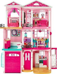 Casa De Los Sueños (barbie) Rosa Con Todos Los Accesorios 