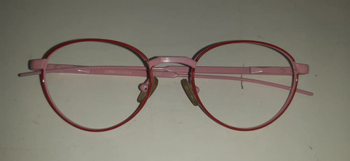 Marco De Anteojos/gafas De Metal Para Niños,rojo/rosa