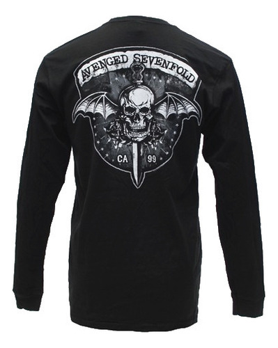 Avenged Sevenfold Playera Biker Bat Ls Srsx Rock Metal