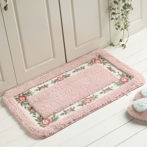 Faonie Pretty Floral Rural Style Romantic Rose Flower Rug X