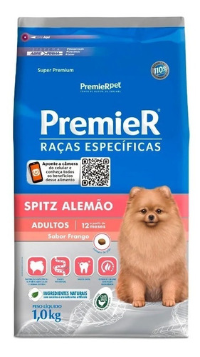 Premier  Raças Específicas Spitz Alemão Cachorro Adulto 1kg