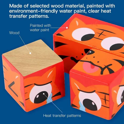 Juego Cubo Rubik Puzzle Face Changing Cambio Emociones Emoji Color De La Estructura Multicolor