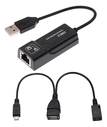 Adaptador Ethernet Lan Rj45 + Cable Usb 2.0 Para 2nd Gen Tv3