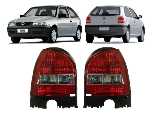 Juego Faros Traseros Gol 2000 2001 2002 2003 2004 Base Negra