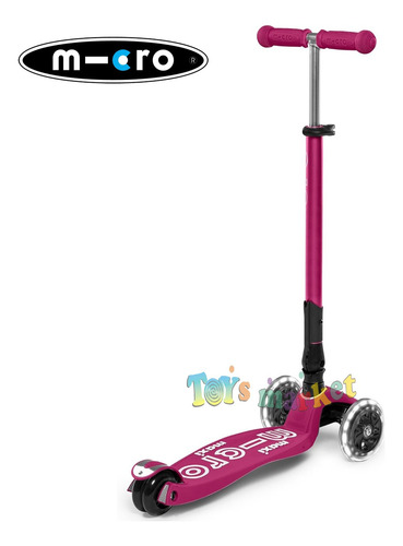 Monopatín 4 Ruedas Maxi Micro Deluxe Plegable Con Luces Led