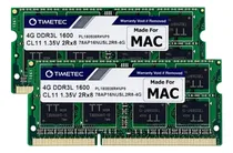 Comprar Memorias Ram Timetec, 2 X 4 Gb, Sodimm, Ddr3l, 1600 Mhz