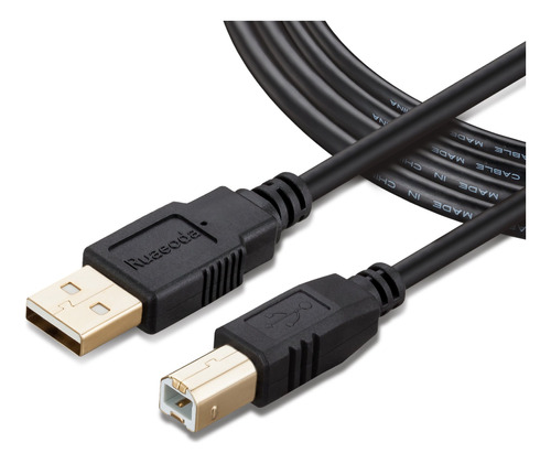 Ruaeoda Cable De Impresora De 50 Pies, Cable Largo Usb 2.0 T