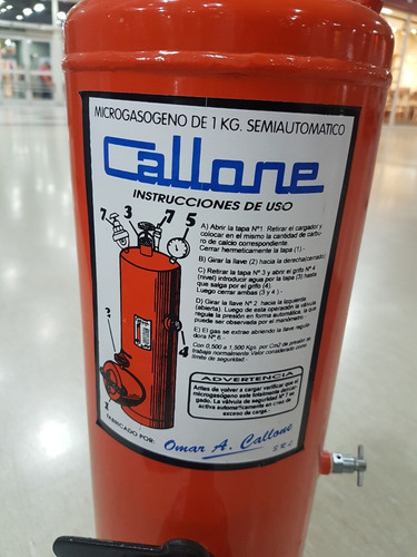 Gasogeno Callone 1 Kg Nacional Uso Profesional