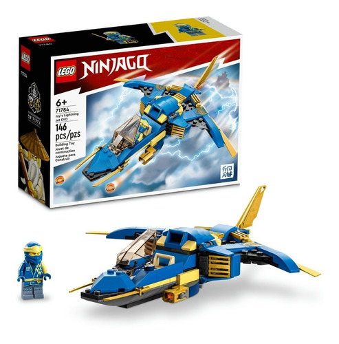 Kit De Construcción Lego Ninjago Jet Del Rayo Evo Jay 71784 Cantidad de piezas 146