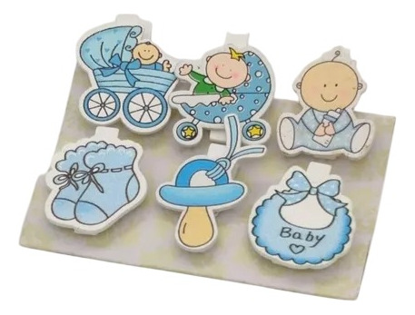 60 Recuerdo Souvenirs Bautizo Con Pinza, Baby Shower Niño