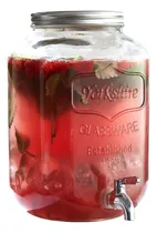 Comprar Mason Jar Dispensador Bebidas 8 L Vitrolero Agua Vidrio