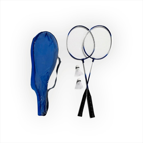 Kit Badminton C/raquetes Petecas Bolsa Transporte Jogo Novo