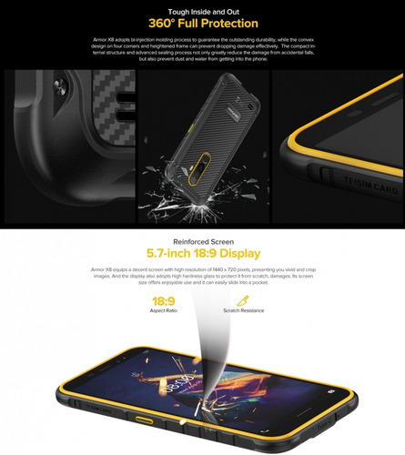Armor X8 - Dualsim 4g Todo Terreno Ip68 Ip69 Resistente